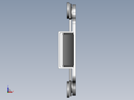 配电盘门用链条机构前视缩略图