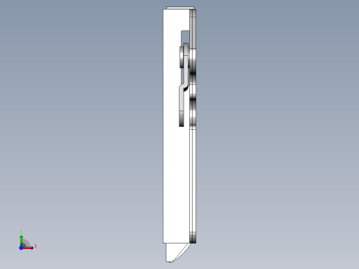配电盘门用链条机构俯视缩略图