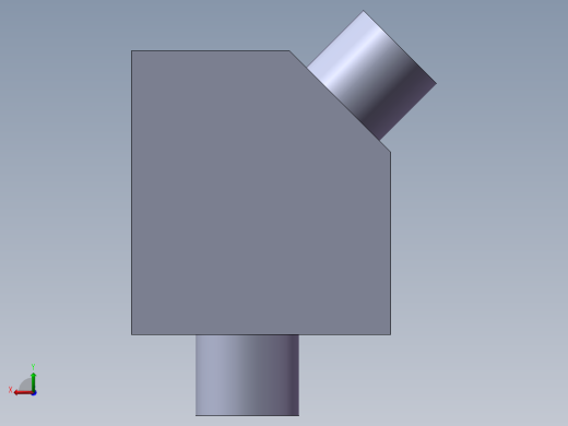 45度弯头模具后视缩略图