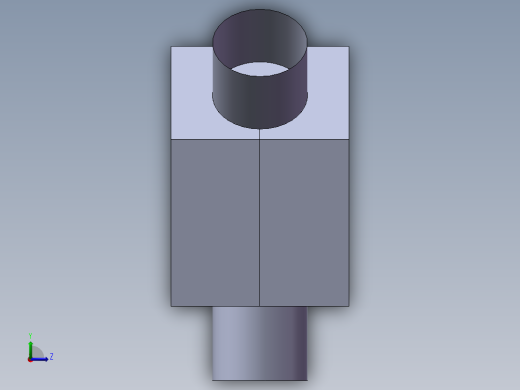 45度弯头模具左视缩略图