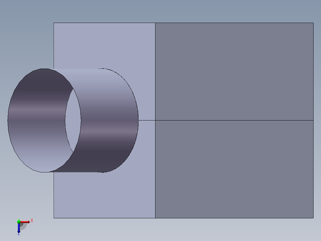 45度弯头模具俯视图