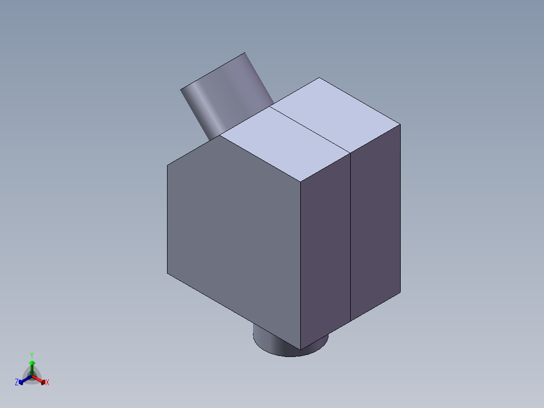 45度弯头模具正等轴测图