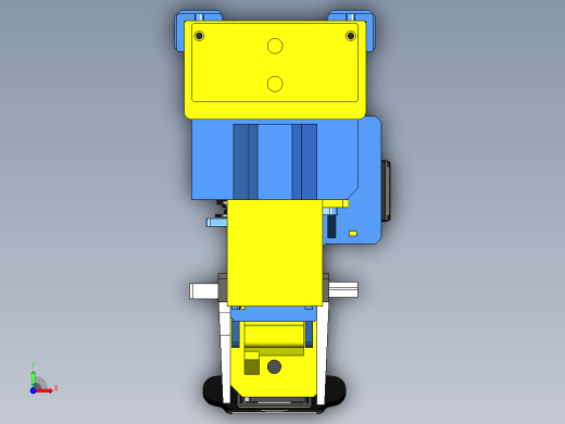 滑块升降器夹持器3D数模图纸 STEP格式(1)前视缩略图