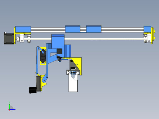 滑块升降器夹持器3D数模图纸 STEP格式(1)左视缩略图