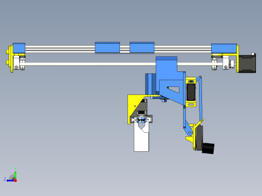 滑块升降器夹持器3D数模图纸 STEP格式(1)右视缩略图