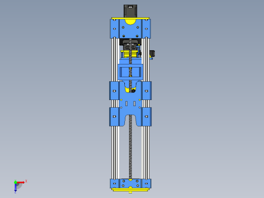 滑块升降器夹持器3D数模图纸 STEP格式(1)俯视缩略图