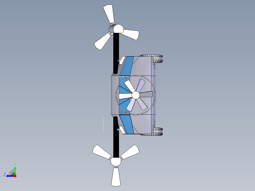 41--Terrafugia TX-1概念飞行车模型3D图纸右视图