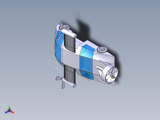 41--Terrafugia TX-1概念飞行车模型3D图纸正等轴测缩略图