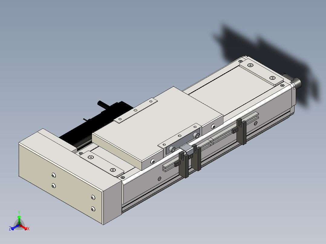 Toyo东佑达直线模组-ECH10-100-BR-100W+煞車主视图