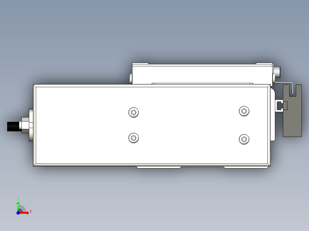 Toyo东佑达直线模组-ECH10-100-BR-100W+煞車前视图