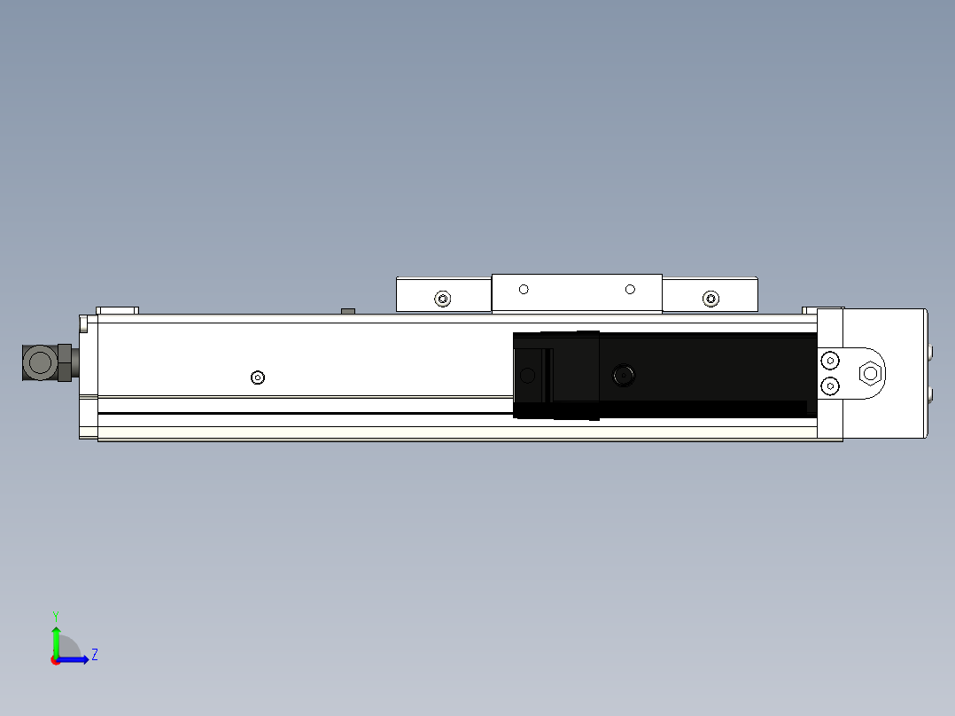 Toyo东佑达直线模组-ECH10-100-BR-100W+煞車左视图