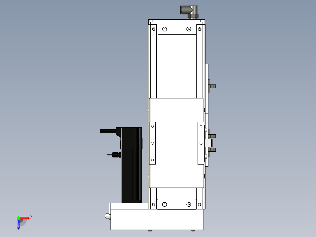 Toyo东佑达直线模组-ECH10-100-BR-100W+煞車俯视图