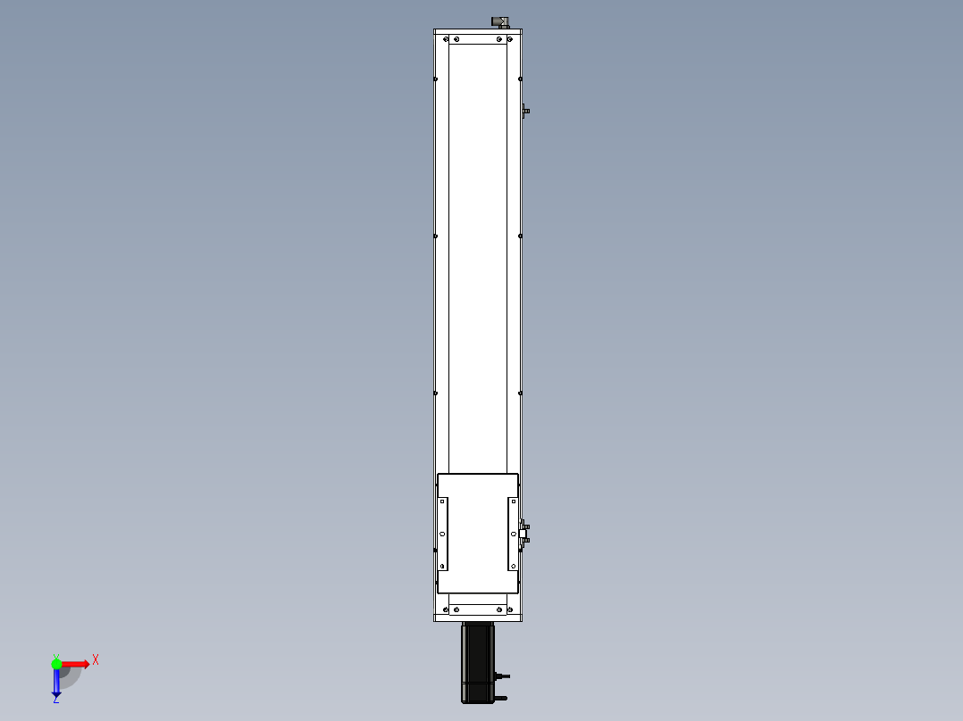 Toyo东佑达直线模组-ECH17-800-BC-400W+煞車俯视图
