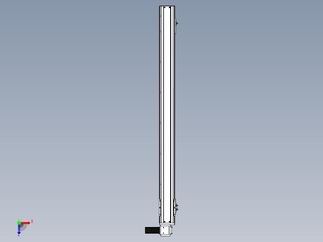 Toyo东佑达直线模组-ETB10-1200-RU俯视图