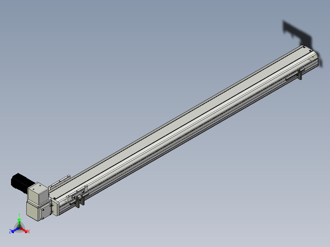 Toyo东佑达直线模组-ETB10-1200-RU正等轴测图