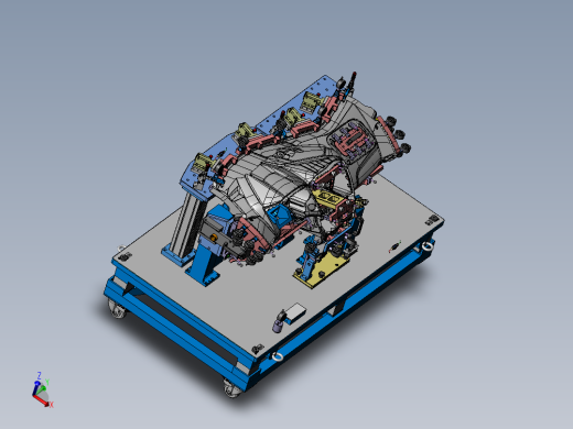 ZY2743 汽车仪表盘夹具检具设计（SolidWorks2014）