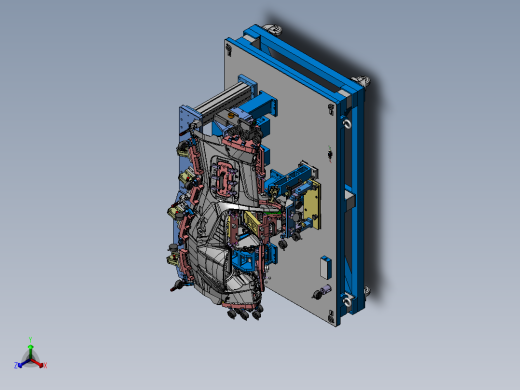 ZY2743 汽车仪表盘夹具检具设计（SolidWorks2014）正等轴测缩略图
