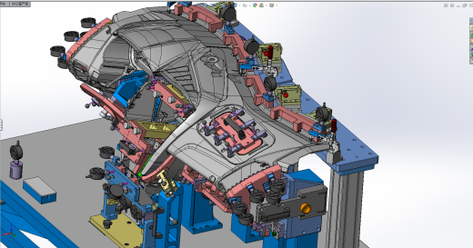 ZY2743 汽车仪表盘夹具检具设计（SolidWorks2014）缩略图