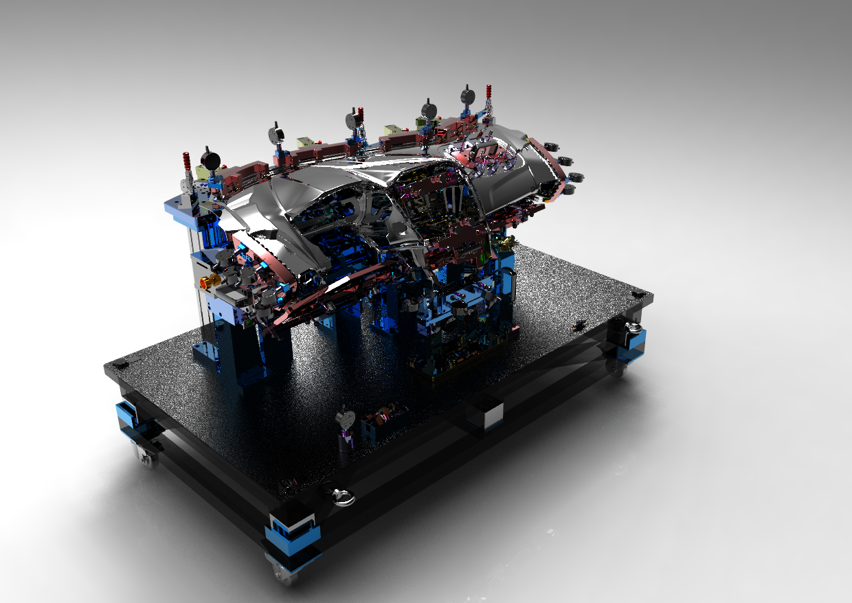 ZY2743 汽车仪表盘夹具检具设计（SolidWorks2014）