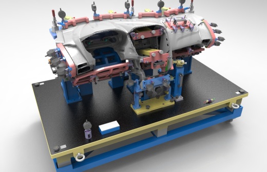 ZY2743 汽车仪表盘夹具检具设计（SolidWorks2014）缩略图