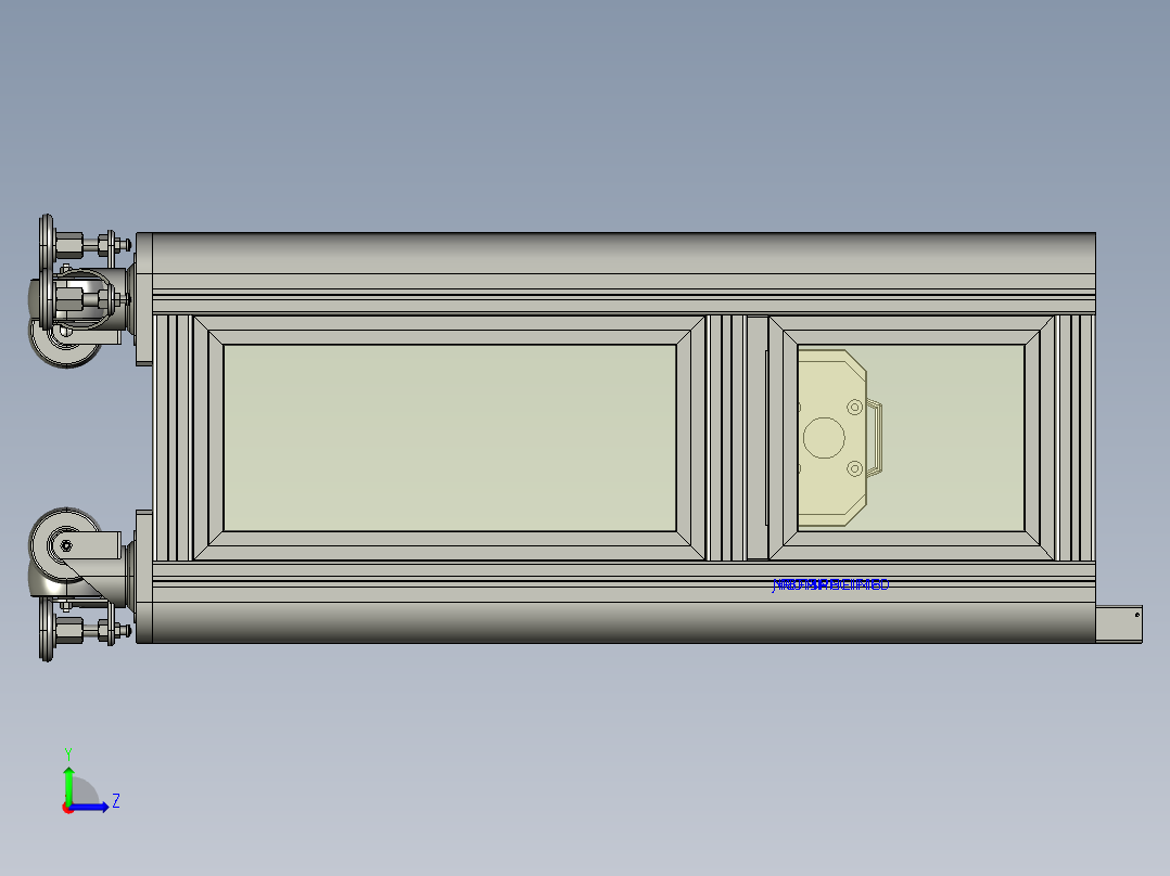 汽车动力电池整平机+缩口机左视图