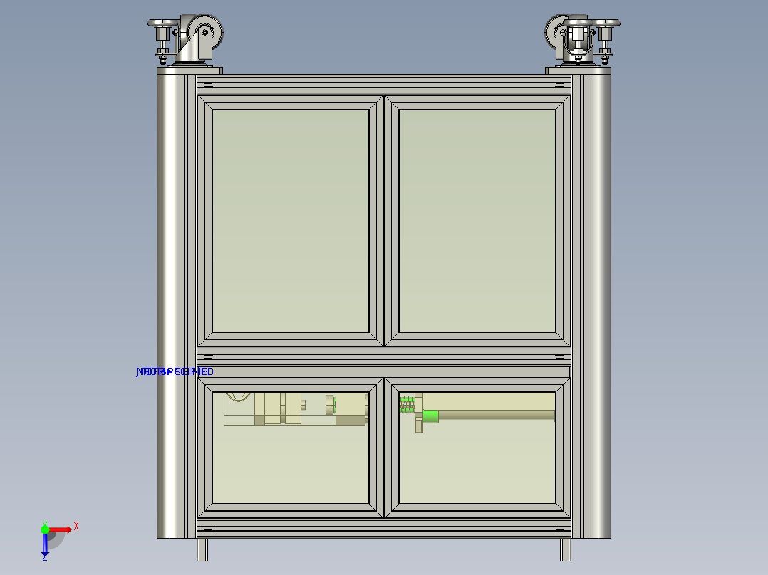 汽车动力电池整平机+缩口机俯视图
