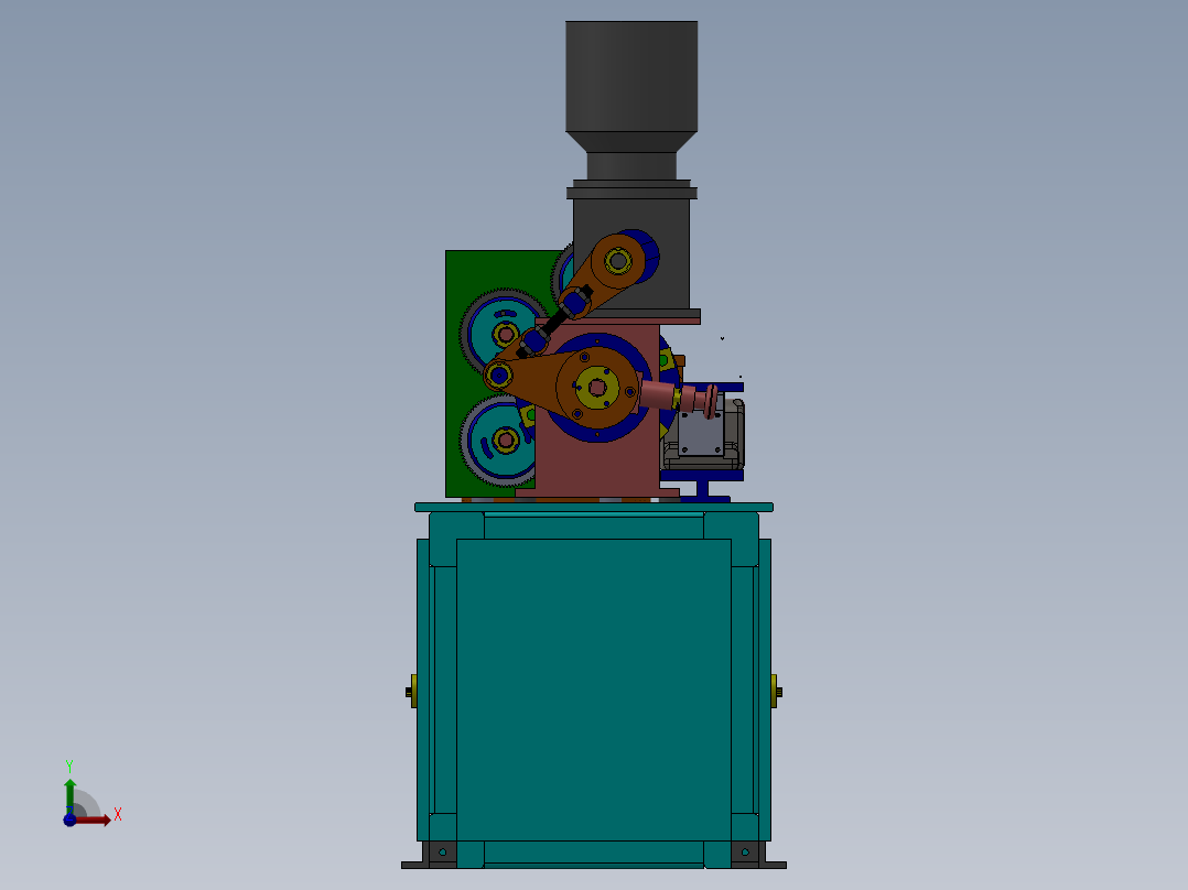 K770 凸轮式圆销自动打孔加工机前视图