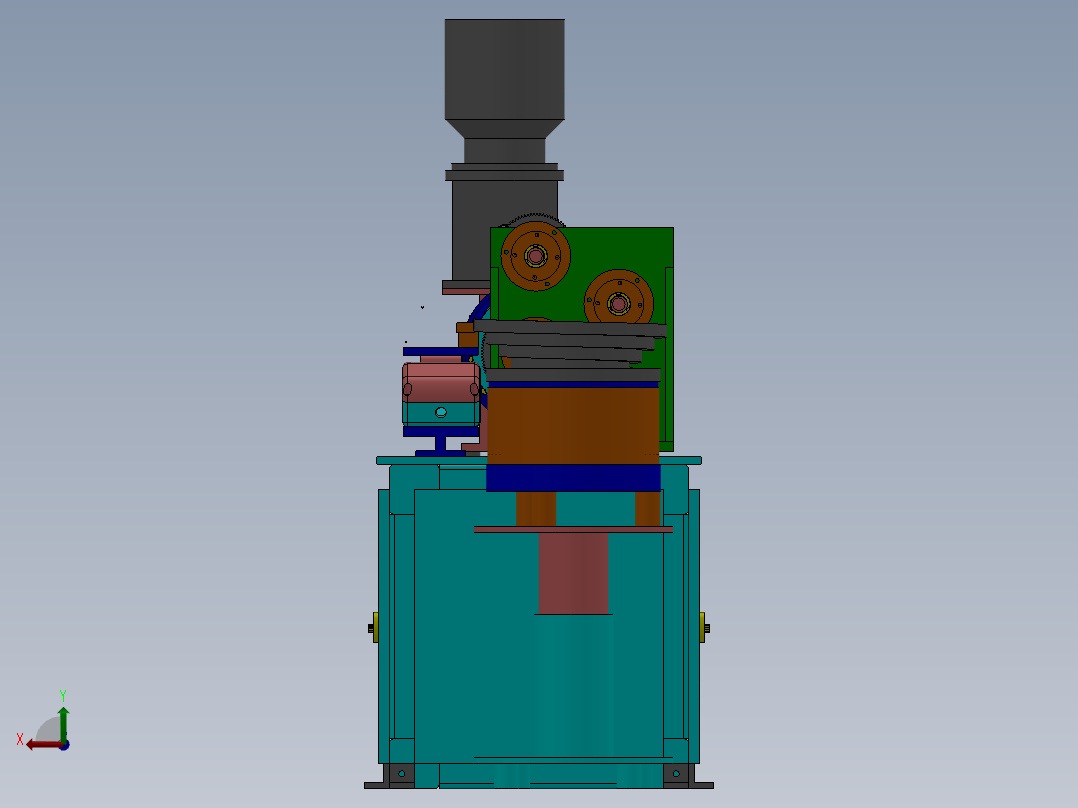 K770 凸轮式圆销自动打孔加工机后视图