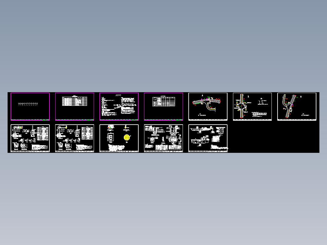 某公路交通信号灯设计布置图