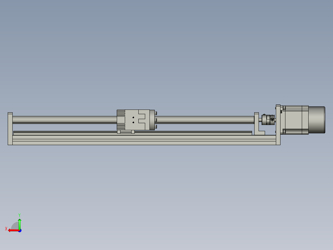 模组FSK40-L10C7-BC-B57-400行程（B57刹车电机）后视图