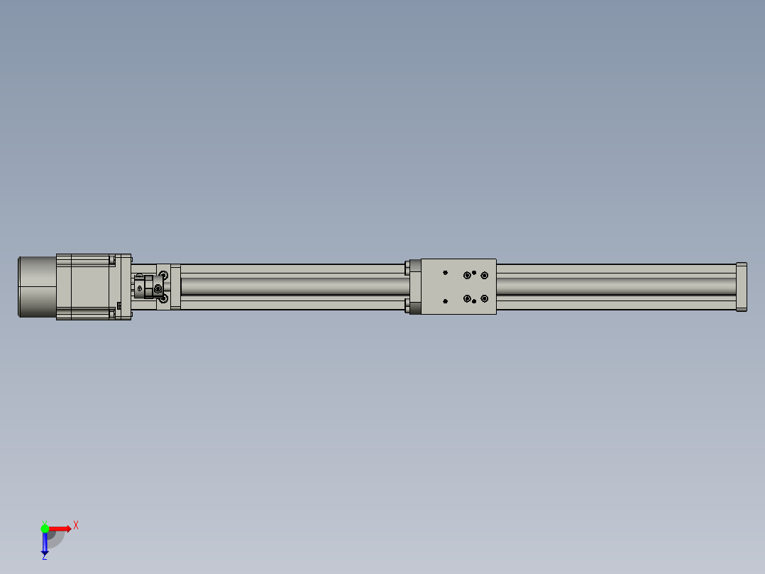 模组FSK40-L10C7-BC-B57-400行程（B57刹车电机）俯视图