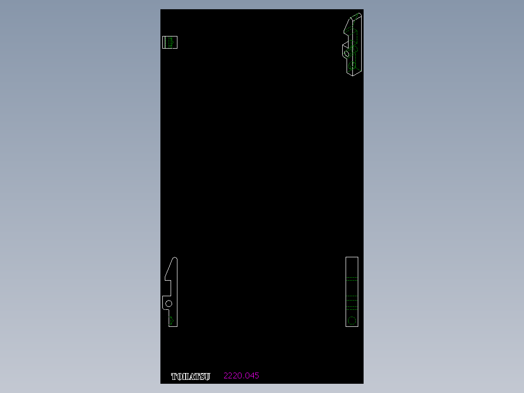 扣件2220-2D多系列多零件图纸模型