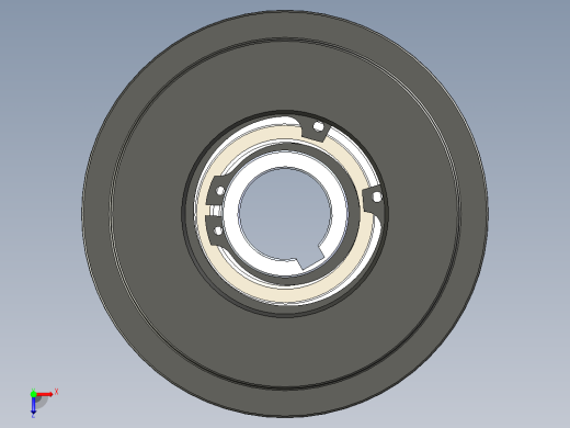 离心式离合器总成俯视缩略图