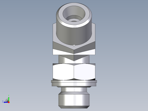 卡套式工业通用硬管接头EO_Adjustable_locknut_45_deg_elbow_VEE08SMOMDCF右视缩略图