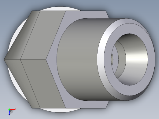 卡套式工业通用硬管接头EO_Adjustable_locknut_45_deg_elbow_VEE08SMOMDCF俯视缩略图