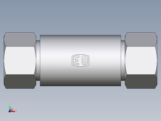 卡套式工业通用硬管接头EO_Weld_bulkhead_fitting_ESV20ZS71前视缩略图