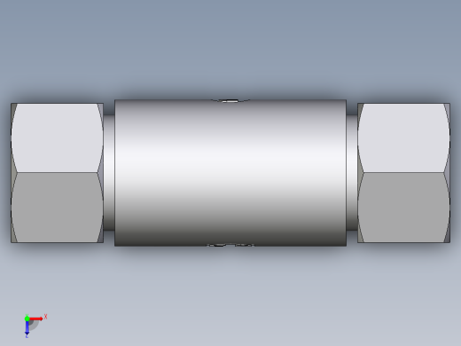 卡套式工业通用硬管接头EO_Weld_bulkhead_fitting_ESV20ZS71俯视缩略图