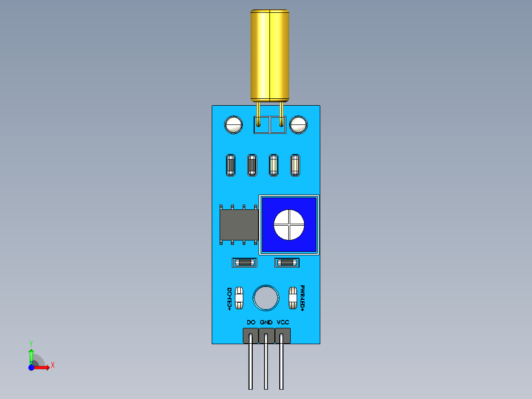振动传感器SW-520+D前视图