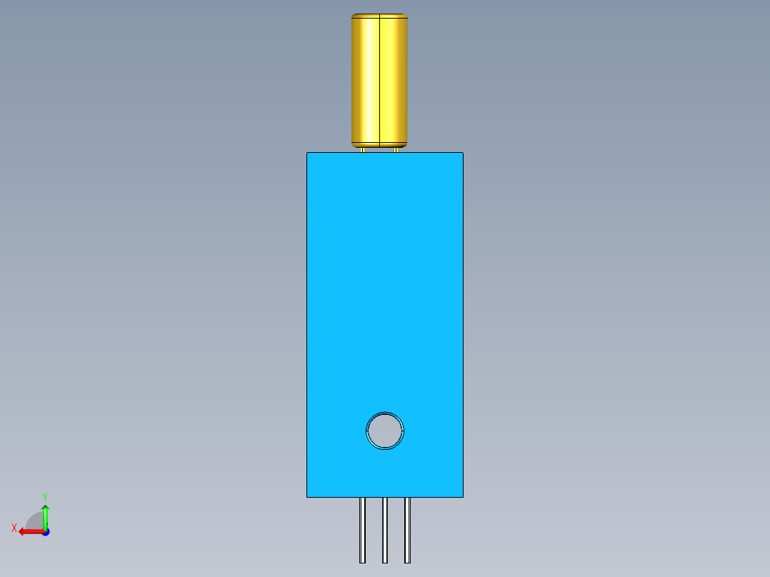 振动传感器SW-520+D后视图