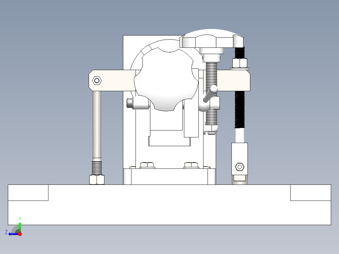 齿轮轴夹具右视图
