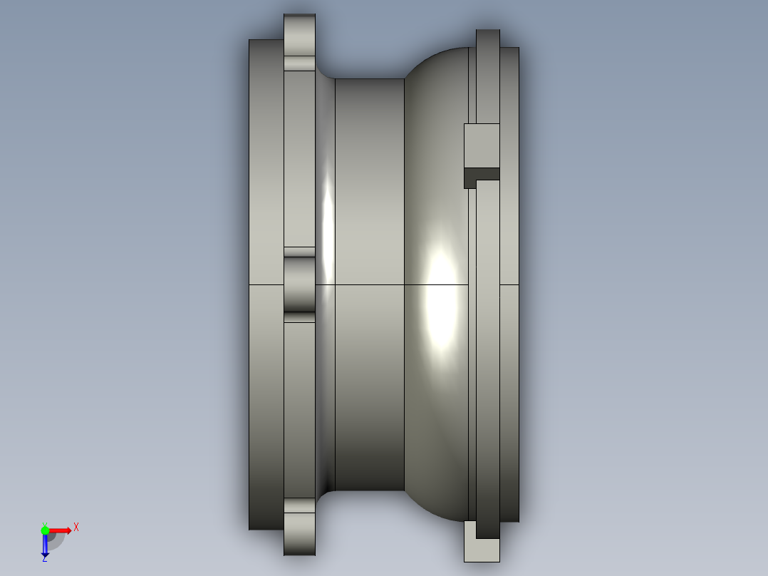 车床连接座加工工艺及钻6×Ф7孔夹具设计【含三维proe】俯视图