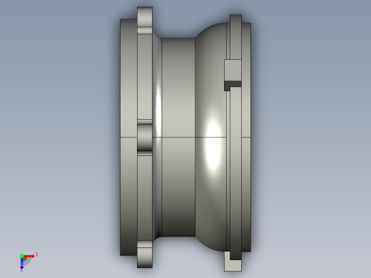 车床连接座加工工艺及钻6×Ф7孔夹具设计【含三维proe】俯视缩略图