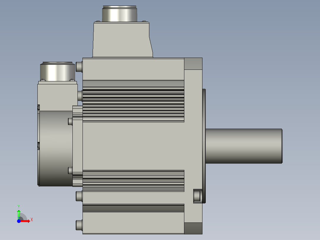 2000W MGME伺服马达前视图