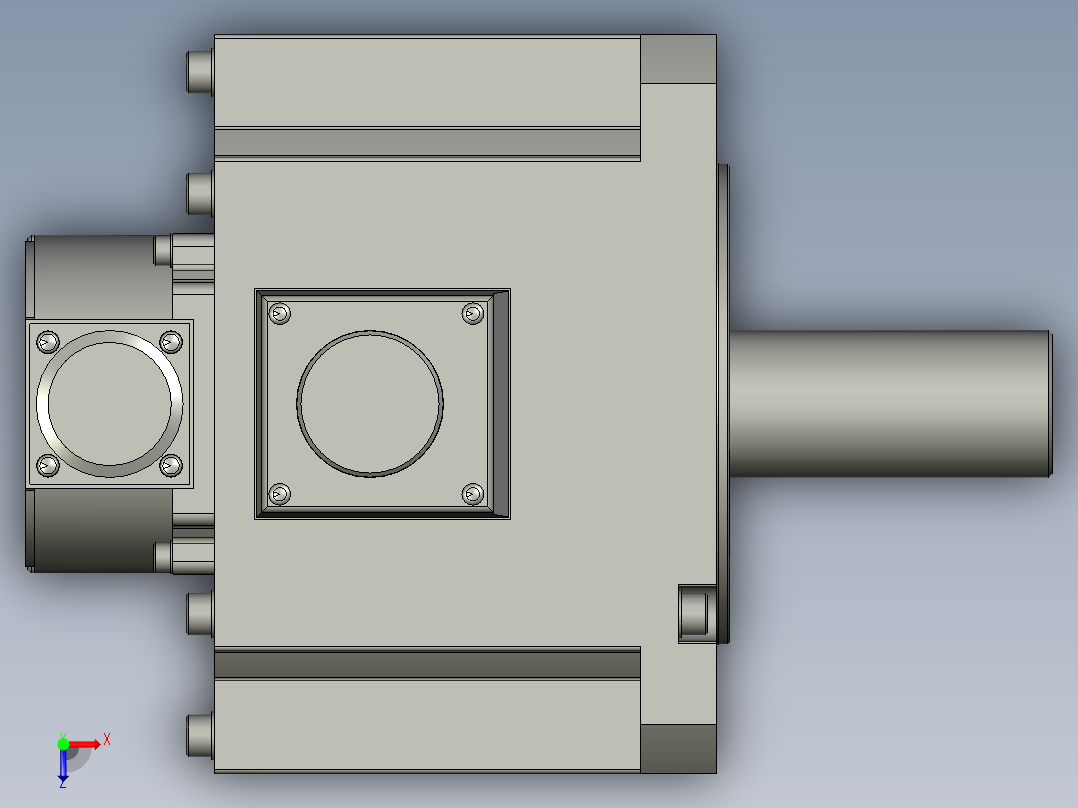 2000W MGME伺服马达俯视图