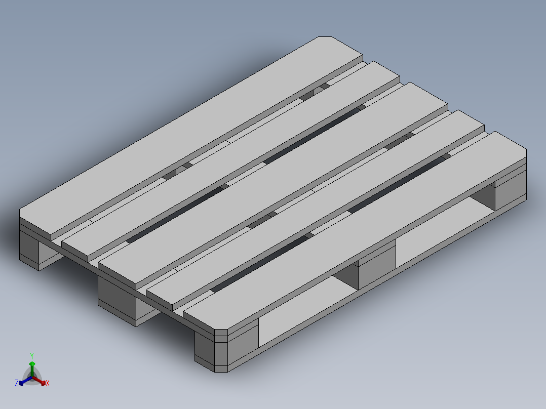 托盘 设计模型 (15)正等轴测图