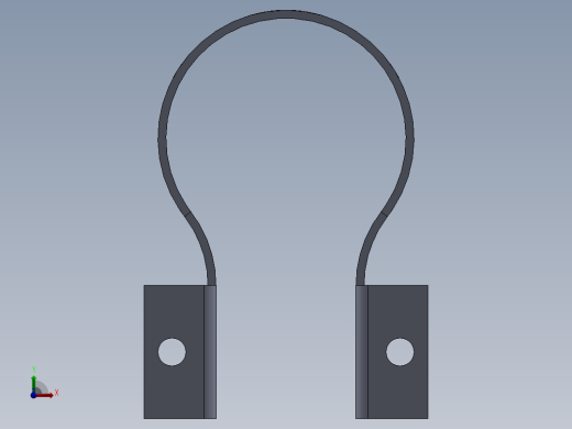 钣金圆支架前视缩略图