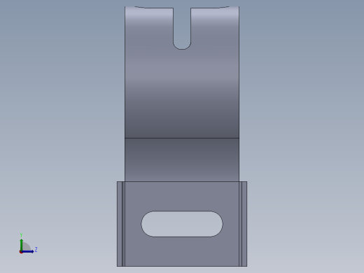 钣金圆支架左视缩略图