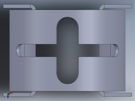 钣金圆支架俯视缩略图