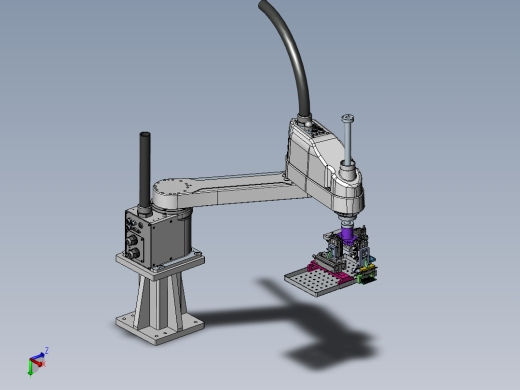 四轴机械手同时带三种搬运机构sw17可编辑