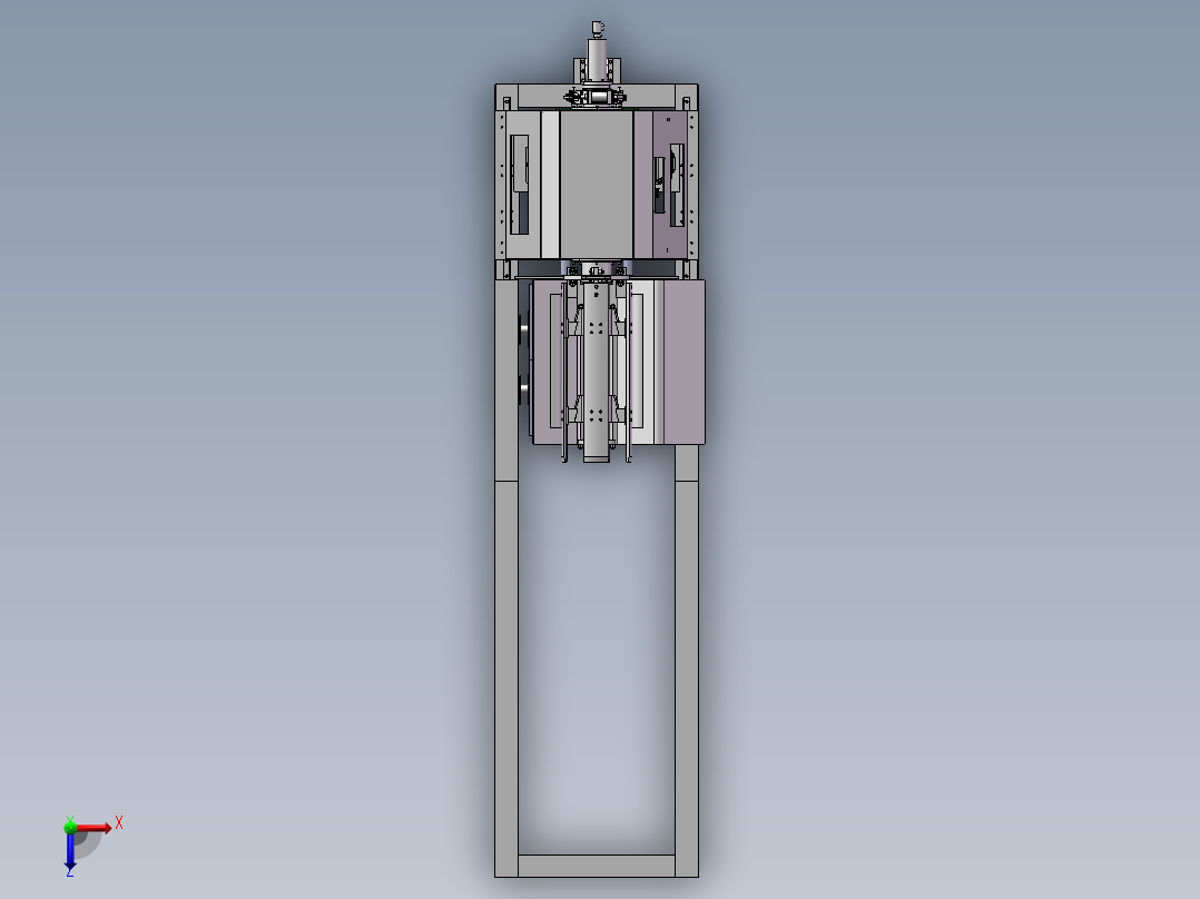 斜器张紧开卷机sw18俯视图